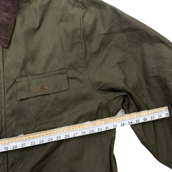 Dickies Green Waxed Cotton Flannel Lined Winter Waterproof Jacket Men's 3XL NEW - Picture 7 of 11